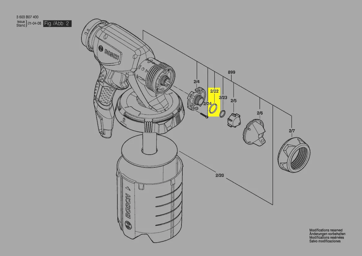 joint torique réf. 1 610 210 201 Bosch